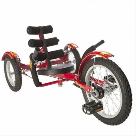 ASA PRODUCTS ASA Products Tri-201R 16 in. Mobo Mobito Three Wheel Cruiser - Red Tri-201R